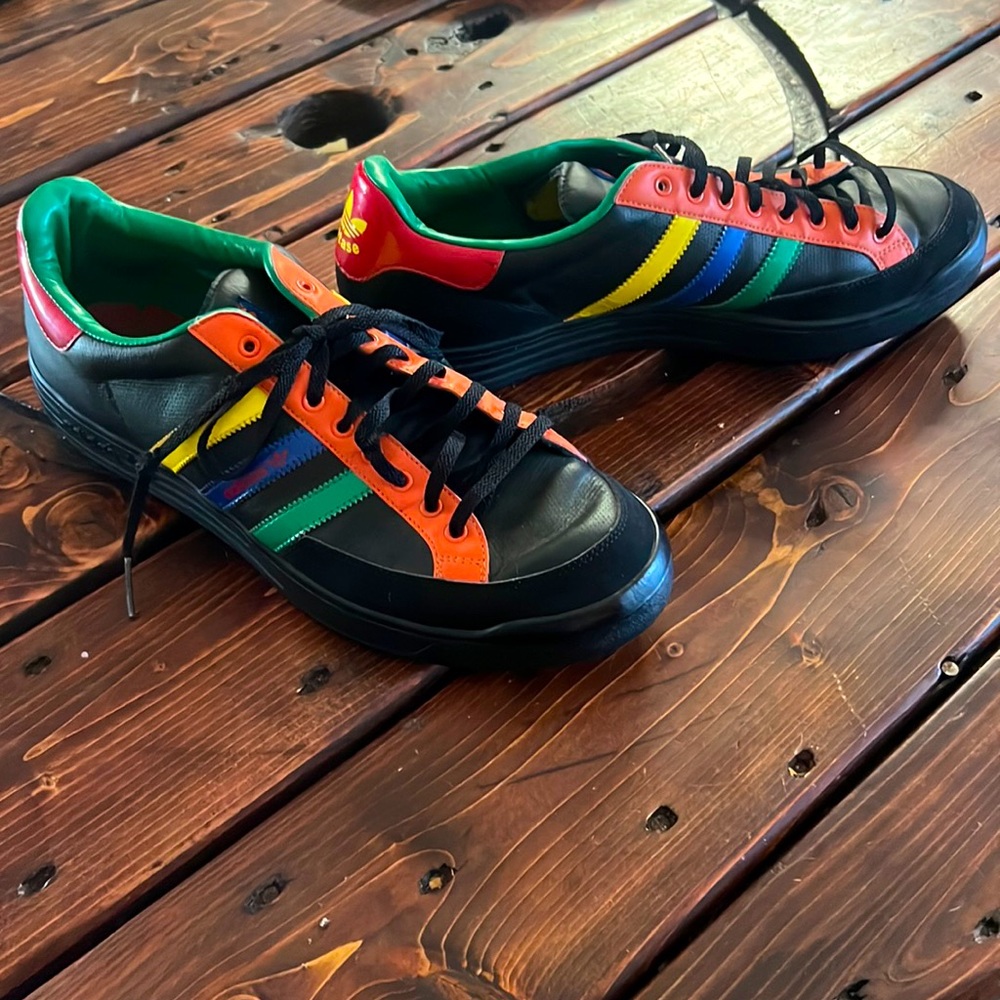 Adidas Nastase black colorful size 13 men shoes